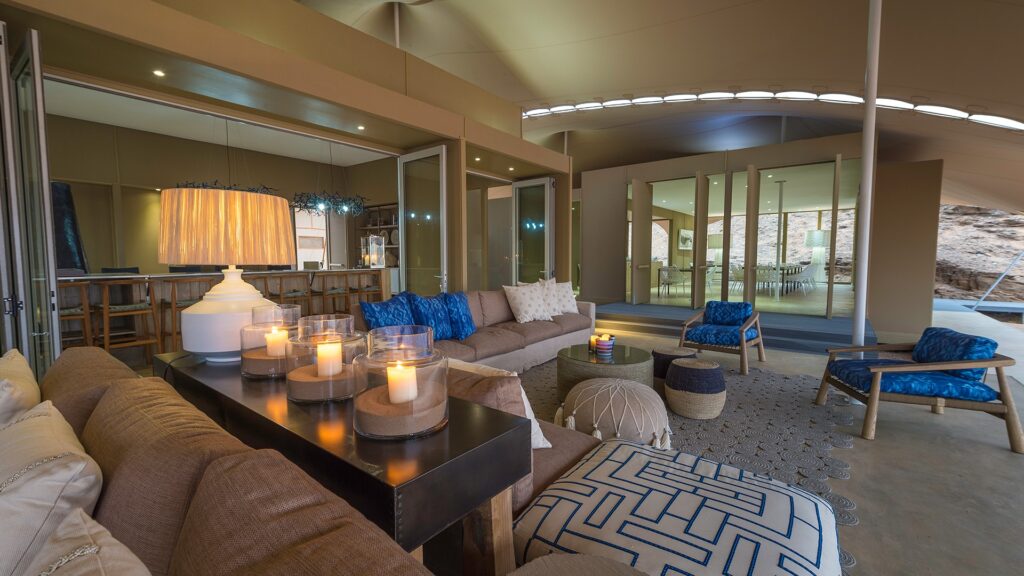 guest area at hoanib skeleton coast camp