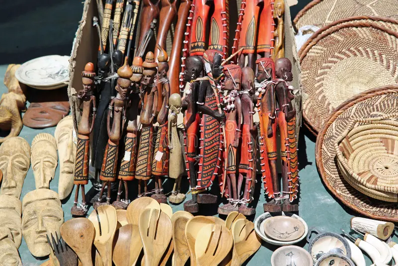 namibian souvenirs african art independence avenue windhoek there small street market hilton hotel 35267869